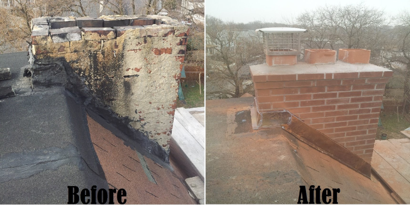 Professional chimney and fireplace work