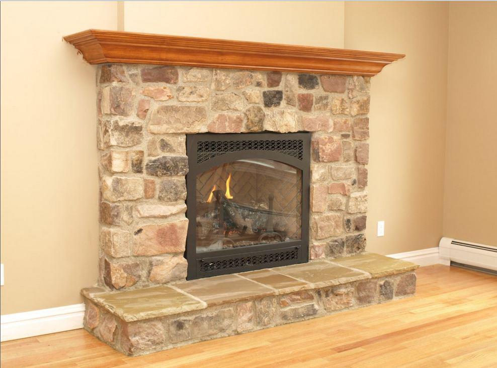 Custom fireplace installation
